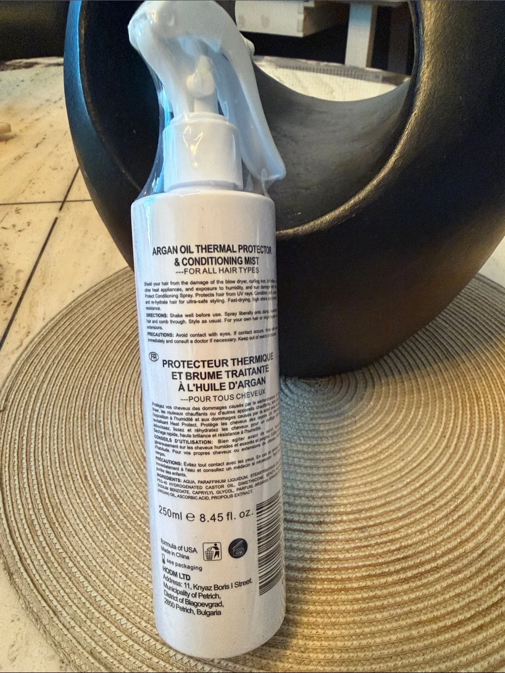 Yellow 15 C Argan Oil Thermal Protector & Conditioning Mist Sealed 8.45 Oz.